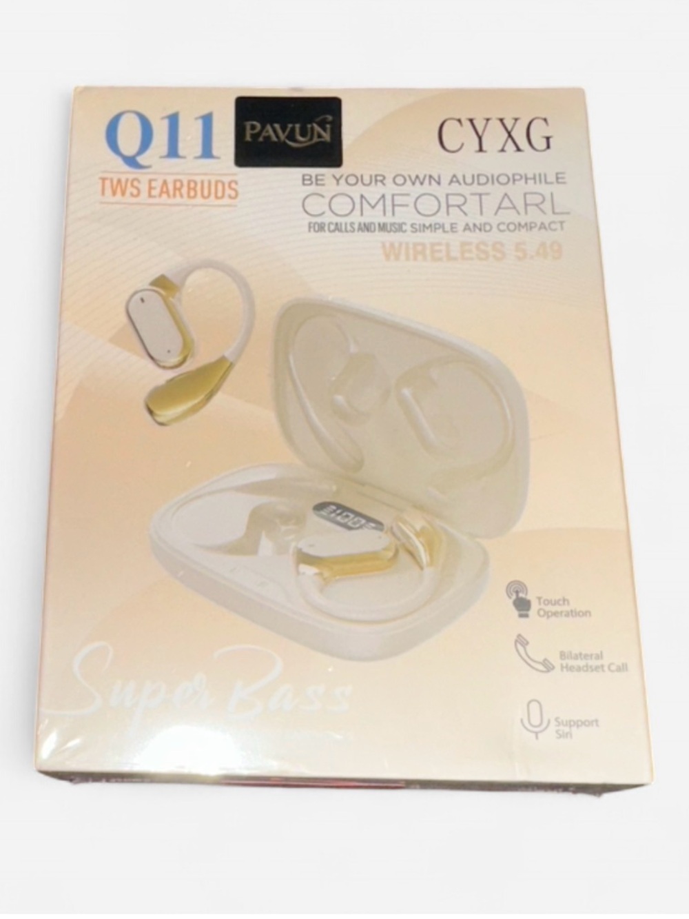 Wireless Black Earbud Headphones